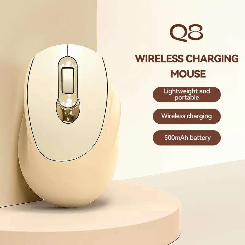 Q8 Wireless Silent Mouse – Silent, Rechargeable, Dual-Mode (Bluetooth + USB) - FORGEMYPC