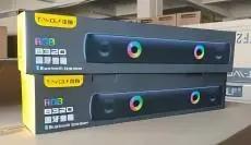 BT320 RGB Bluetooth Speaker – Dual 5W Stereo, TWS, Wireless Soundbar with Colorful Lights - FORGEMYPC