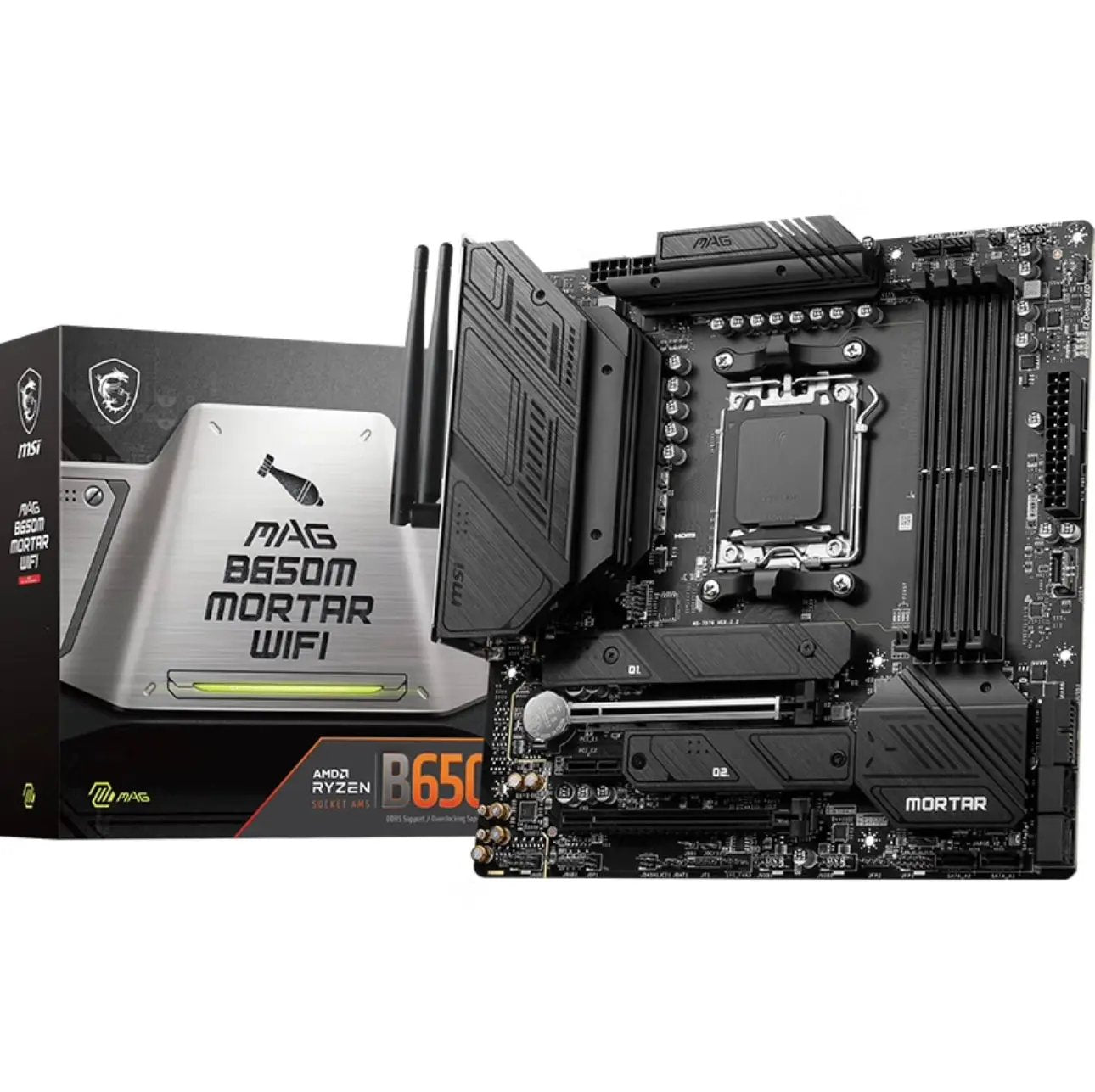 MSI MAG B650M MORTAR WIFI DDR5 Motherboard – High Performance for AMD Ryzen CPUs - FORGEMYPC