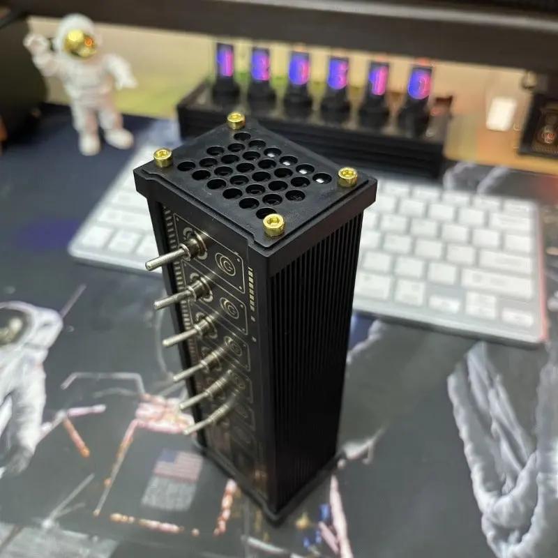 Retro Cyberpunk USB Power Hub – 8-Port 35W Desktop Power Supply for Gaming & LED Accessories - FORGEMYPC